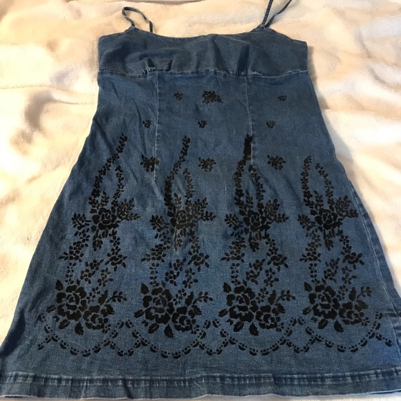 ❤️2 for$25❤️ Sz 5 Made in the USA Jean Dress - Picture 2 of 5